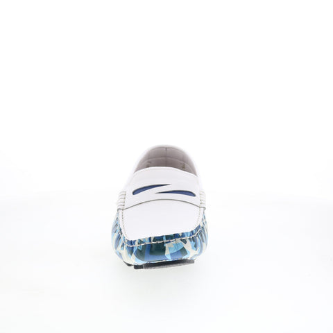 Robert Graham Leonardo RG5891S Mens White Loafers & Slip Ons Moccasin Shoes