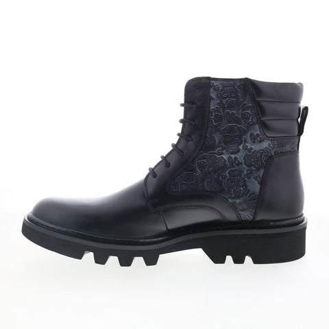 Robert Graham Geneva RG5898B Mens Black Leather Leather Casual Dress Boots