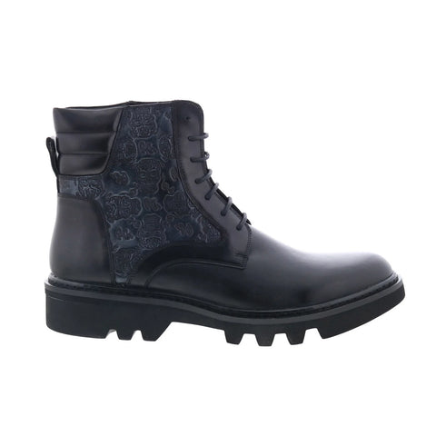 Robert Graham Geneva RG5898B Mens Black Leather Lace Up Casual Dress Boots