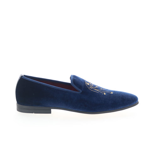 Robert Graham Reisman RG5908S Mens Blue Loafers & Slip Ons Casual Shoes