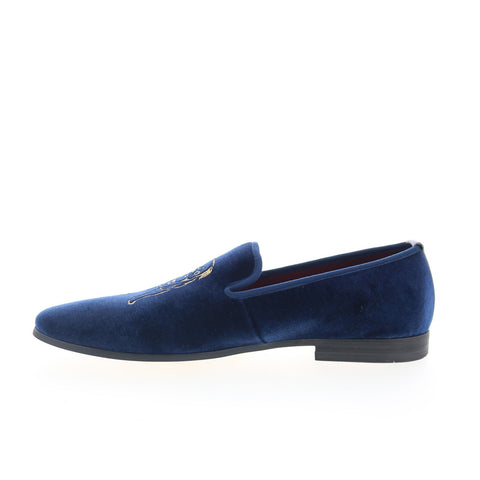 Robert Graham Reisman RG5908S Mens Blue Loafers & Slip Ons Casual Shoes