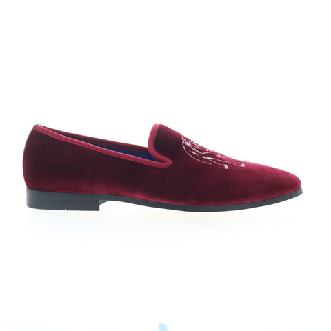 Robert Graham Reisman RG5908S Mens Burgundy Loafers & Slip Ons Casual Shoes