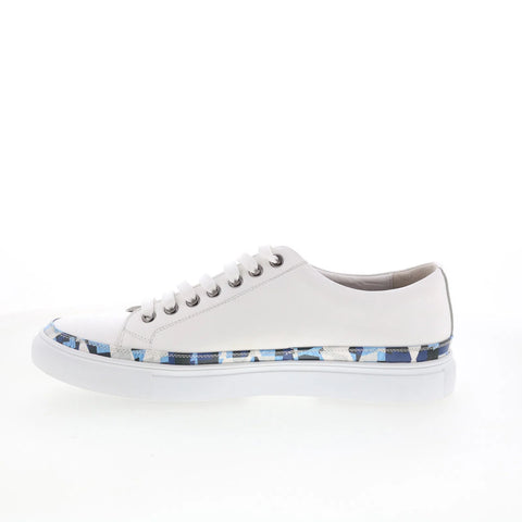 Robert Graham Delucci RG5917L Mens White Leather Lifestyle Sneakers Shoes