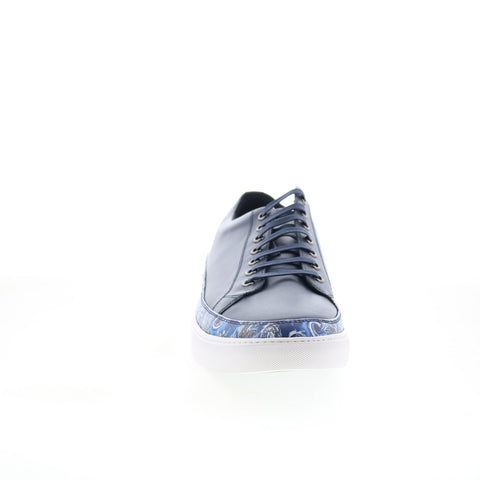 Robert Graham Barrone RG5918L Mens Blue Leather Lifestyle Sneakers Shoes