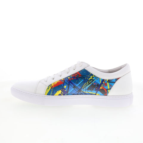 Robert Graham Cascade RG5943L Mens White Leather Lifestyle Sneakers Shoes
