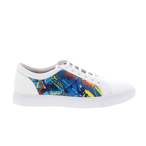 Robert Graham Cascade RG5943L Mens White Leather Lifestyle Sneakers Shoes