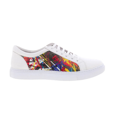 Robert Graham Bavaro RG5951L Mens White Leather Lifestyle Sneakers Shoes