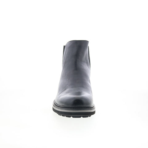 Robert Graham Yates RGB5417 Mens Black Leather Slip On Chelsea Boots