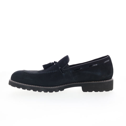 Robert Graham RGS5210 Mens Black Suede Loafers & Slip Ons Casual Shoes