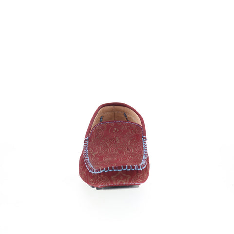 Robert Graham Verranzano Mens Burgundy Loafers & Slip Ons Moccasin Shoes