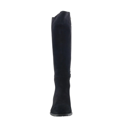 Aquatalia Rhegan L569301 Womens Black Suede Zipper Knee High Boots