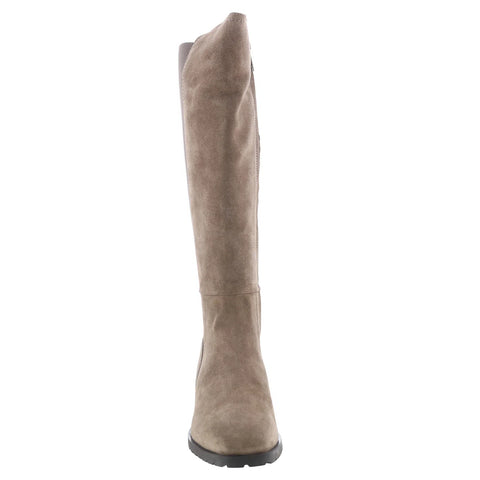 Aquatalia Rhegan L569324 Womens Gray Suede Zipper Knee High Boots