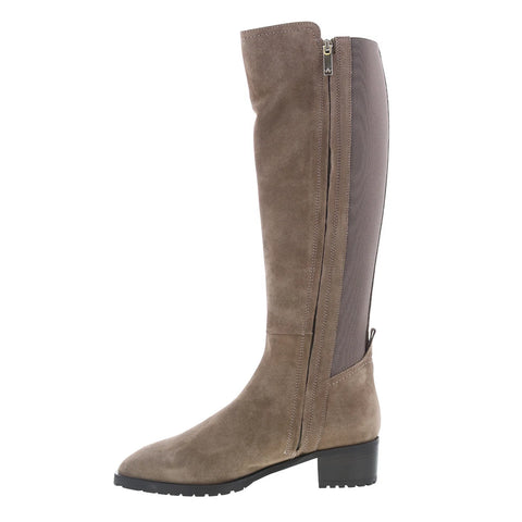 Aquatalia Rhegan L569324 Womens Gray Suede Zipper Knee High Boots