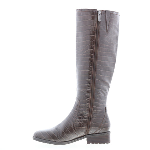 Easy Spirit Rhonda Martha Stewart Womens Brown Leather Casual Dress Boots