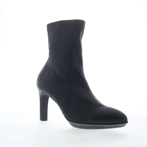 Aquatalia Rhumba Low TW5RHLA0 Womens Black Leather Ankle & Booties Boots