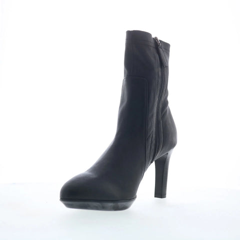 Aquatalia Rhumba Low TW5RHLA0 Womens Black Leather Ankle & Booties Boots