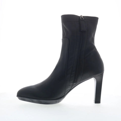 Aquatalia Rhumba Low TW5RHLA0 Womens Black Leather Ankle & Booties Boots