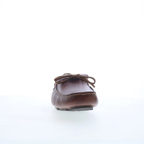 Rockport Rhyder Tie Slipper Mens Brown Nubuck Loafers & Slip Ons Moccasin Shoes