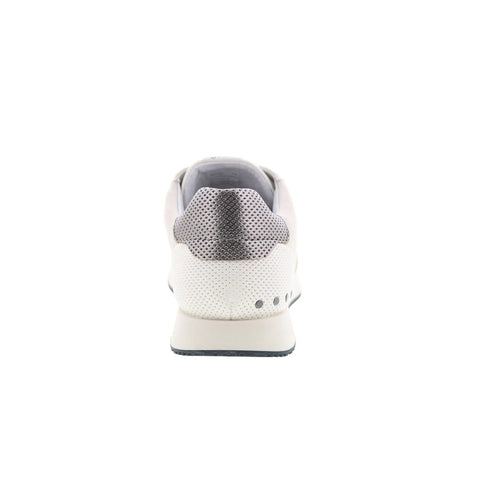 Miz Mooz Rialto Womens White Leather Lace Up Lifestyle Sneakers Shoes
