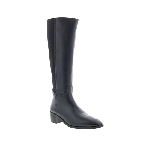 Aquatalia Ricarda L545801 Womens Black Leather Zipper Knee HighBoots
