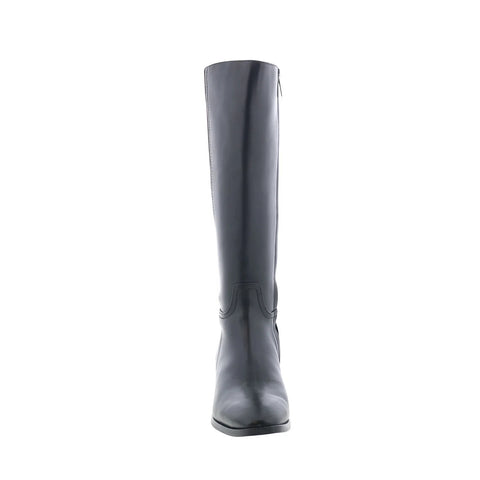 Aquatalia Ricarda L545801 Womens Black Leather Zipper Knee HighBoots