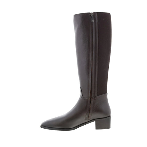Aquatalia Ricarda L545836 Womens Brown Leather Zipper Knee High Boots