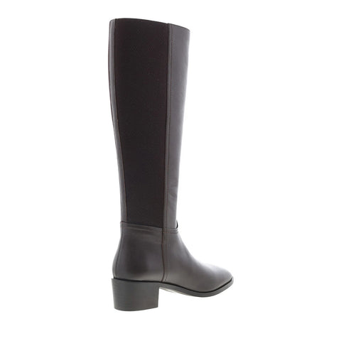 Aquatalia Ricarda L545836 Womens Brown Leather Zipper Knee High Boots