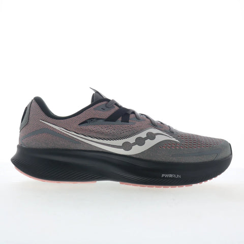 Saucony Ride 15 S10729-22 Womens Gray Mesh Lace Up Athletic Running Shoes
