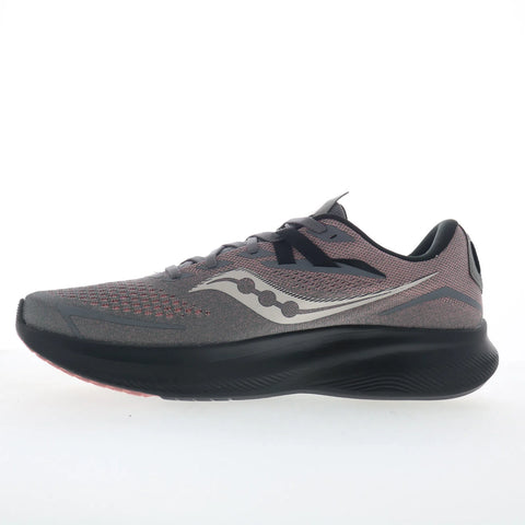 Saucony Ride 15 S10729-22 Womens Gray Mesh Lace Up Athletic Running Shoes