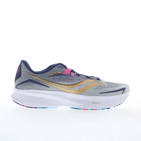 Saucony Ride 15 S20729-40 Mens Gray Mesh Lace Up Athletic Running Shoes