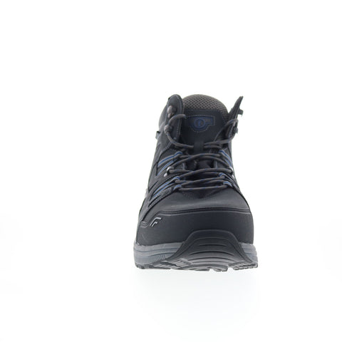 Orthofeet Ridgewood RIDGEWOOD Mens Black Extra Wide Casual Dress Boots