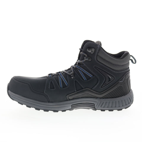 Orthofeet Ridgewood RIDGEWOOD Mens Black Extra Wide Casual Dress Boots