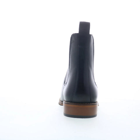 Steve Madden Rilyn Mens Black Leather Slip On Chelsea Boots