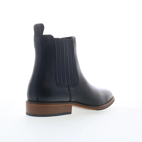 Steve Madden Rilyn Mens Black Leather Slip On Chelsea Boots