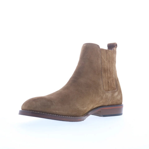 Steve Madden Rilyn Mens Brown Suede Slip On Chelsea Boots