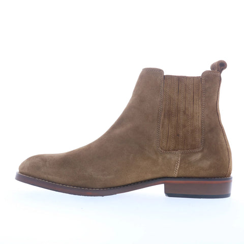 Steve Madden Rilyn Mens Brown Suede Slip On Chelsea Boots