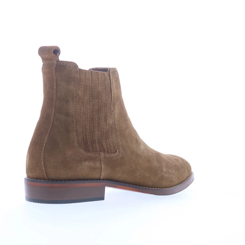 Steve Madden Rilyn Mens Brown Suede Slip On Chelsea Boots