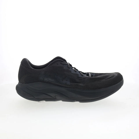 Hoka Rincon 4 1155130-BBLC Mens Black Mesh Lace Up Athletic Running Shoes