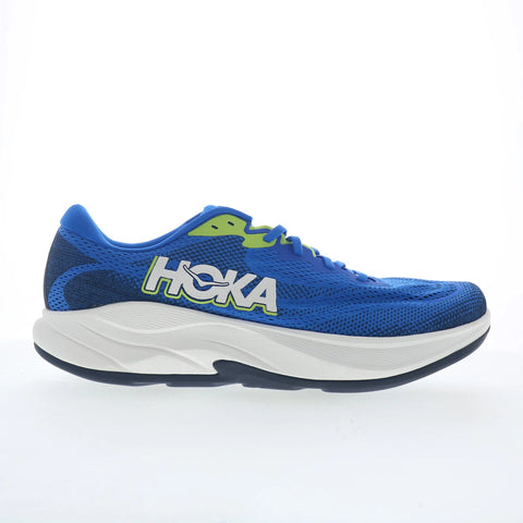 Hoka Rincon 4 1155130-ECC Mens Blue Mesh Lace Up Athletic Running Shoes