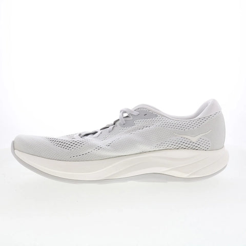 Hoka Rincon 4 1155130-SSTC Mens Gray Mesh Lace Up Athletic Running Shoes