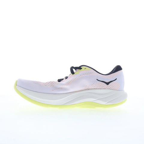 Hoka Rincon 4 1155131-CTNS Womens Pink Canvas Lace Up Athletic Running Shoes