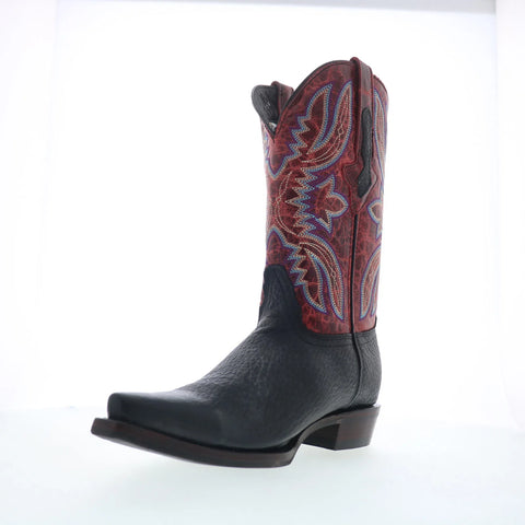 Dingo Rio Lobo DI-154 Mens Black Leather Slip On Cowboy Western Boots