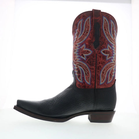 Dingo Rio Lobo DI-154 Mens Black Leather Slip On Cowboy Western Boots