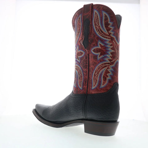 Dingo Rio Lobo DI-154 Mens Black Leather Slip On Cowboy Western Boots