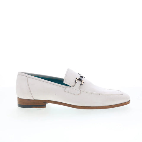 Mezlan Rios 21505 Mens White Leather Loafers & Slip Ons Casual Shoes