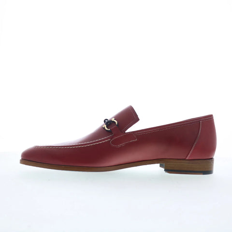 Mezlan Rios II 29740 Mens Red Leather Loafers & Slip Ons Casual Shoes