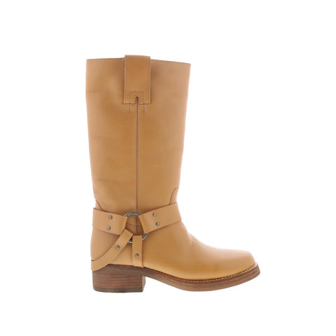 Dingo Rip Harness DI-2307 Mens Brown Leather Slip On Casual Dress Boots