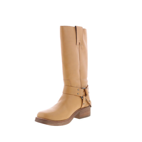 Dingo Rip Harness DI-2307 Mens Brown Leather Slip On Casual Dress Boots