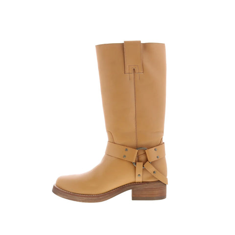 Dingo Rip Harness DI-2307 Mens Brown Leather Slip On Casual Dress Boots