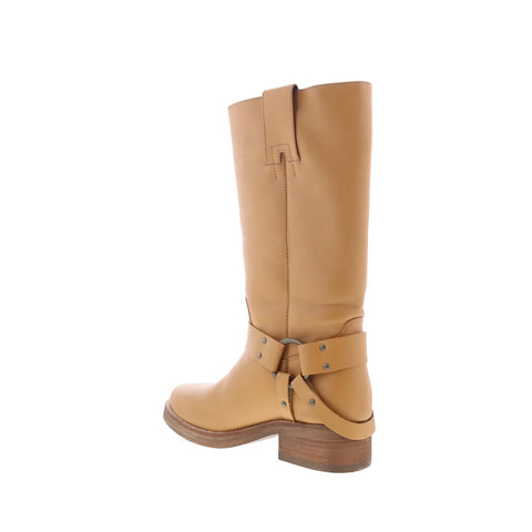 Dingo Rip Harness DI-2307 Mens Brown Leather Slip On Casual Dress Boots